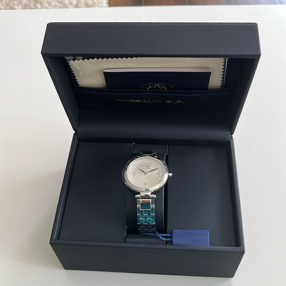 Porsamo bleu natalie bracelet watch, 36mm all stainless steel silver watch - Picture 8 of 10